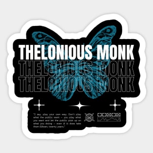 Thelonious Monk // Butterfly Sticker